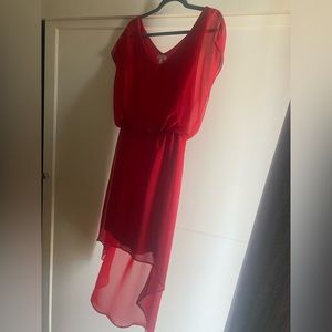 Cute red summer cocktail dress; charming Charlie